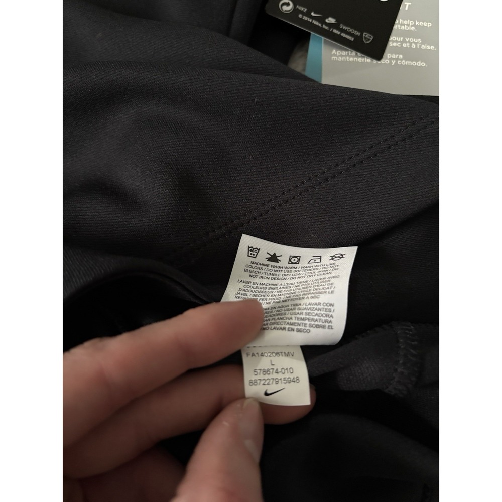 Nike Golf Women's 1/4 Zip Black Pullover Sweatshirt Dri Fit Size Large LOGO - Picture 10 of 11